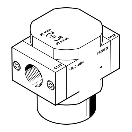 FESTO On-Off Valve HEL-1/4-D-MINI-NPT HEL-1/4-D-MINI-NPT